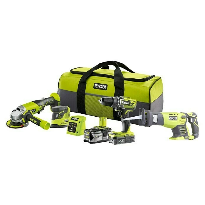 BAUHAUS Ryobi ONE+ Maschinen-Set Combo Kit R18CK4E-242S 2 Akkus, 8 -tlg. 3 BAUHAUS Ryobi ONE+ Maschinen-Set Combo Kit R18CK4E-242S 2 Akkus, 8 -tlg. – Bild 3