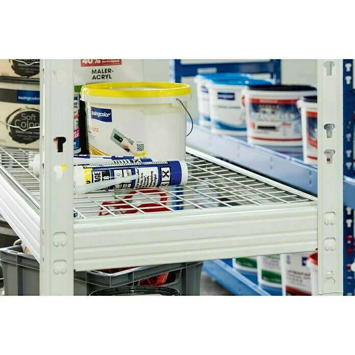 BAUHAUS Metall-Schwerlastregal 50 X 140 X 180 Cm, Traglast: 350 Kg/Boden, Stecken 2 BAUHAUS Metall-Schwerlastregal 50 X 140 X 180 Cm, Traglast: 350 Kg/Boden, Stecken – Bild 2