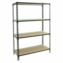 BAUHAUS Simonrack Maderclick Metallregal Mega Plus L X B X H: 50 X 120 X 150 Cm, Traglast: 150 Kg/Boden, Anzahl Böden: 4 Stk., Stecken, Anthrazitgrau