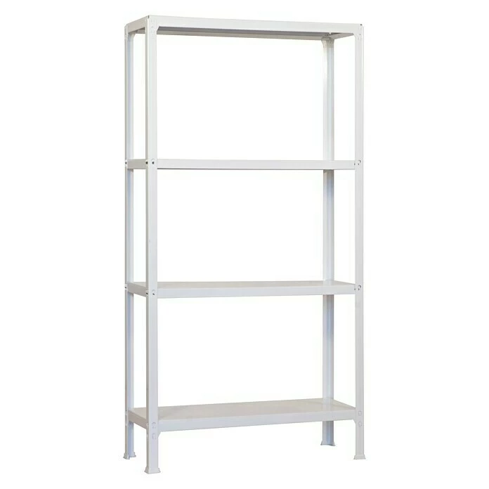 BAUHAUS Simonrack Homeclick Metallregal Plus L X B X H: 30 X 100 X 160 Cm, Traglast: 150 Kg/Boden, Anzahl Böden: 4 Stk., Stecken, Weiß 1 BAUHAUS Simonrack Homeclick Metallregal Plus L X B X H: 30 X 100 X 160 Cm, Traglast: 150 Kg/Boden, Anzahl Böden: 4 Stk., Stecken, Weiß