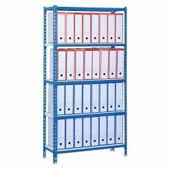BAUHAUS Simonrack Simonclick Metallregal Plus L X B X H: 50 X 100 X 200 Cm, Traglast: 180 Kg/Boden, Anzahl Böden: 5 Stk., Stecken, Blau/Weiß -Werkstatteinrichtung store 12 287
