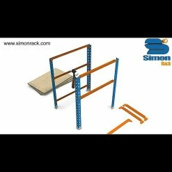 BAUHAUS Simonrack Maderclick Metallregal Plus L X B X H: 50 X 100 X 200 Cm, Traglast: 150 Kg/Boden, Anzahl Böden: 5, Stecken, Blau -Werkstatteinrichtung store 12 3