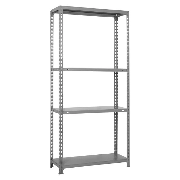 BAUHAUS Simonrack Simonclick Metallregal L X B X H: 40 X 80 X 160 Cm, Traglast: 150 Kg/Boden, Anzahl Böden: 4 Stk., Stecken, Grau 1 BAUHAUS Simonrack Simonclick Metallregal L X B X H: 40 X 80 X 160 Cm, Traglast: 150 Kg/Boden, Anzahl Böden: 4 Stk., Stecken, Grau