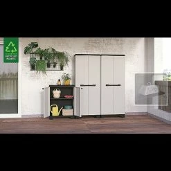 BAUHAUS Keter Kunststoffregal Planet L X B X H: 32 X 75 X 176 Cm, Traglast: 25 Kg/Boden, Anzahl Böden: 5 Stk., Stecken -Werkstatteinrichtung store 12 315