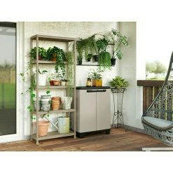 BAUHAUS Keter Kunststoffregal Planet L X B X H: 32 X 75 X 176 Cm, Traglast: 25 Kg/Boden, Anzahl Böden: 5 Stk., Stecken -Werkstatteinrichtung store 12 317