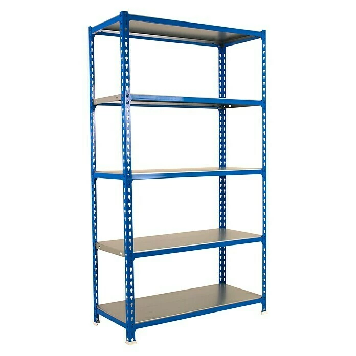 BAUHAUS Simonrack Simonclick Metallregal Plus L X B X H: 40 X 100 X 200 Cm, Traglast: 180 Kg/Boden, Anzahl Böden: 5 Stk., Stecken, Blau 1 BAUHAUS Simonrack Simonclick Metallregal Plus L X B X H: 40 X 100 X 200 Cm, Traglast: 180 Kg/Boden, Anzahl Böden: 5 Stk., Stecken, Blau