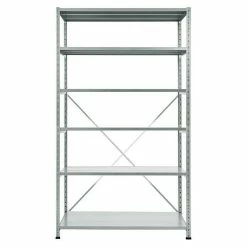 BAUHAUS Scholz Metall-Lagerregal Grundelement Länge: 800 Mm, Breite: 1.250 Mm, Höhe: 2.280 Mm, Traglast: 240 Kg/Boden, Anzahl Böden: 6 Stk.