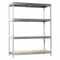 BAUHAUS Simonrack Simonforte Metall-Schwerlastregal L X B X H: 90 X 150 X 200 Cm, Traglast: 600 Kg/Boden, Anzahl Böden: 4, Silber