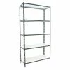 BAUHAUS Simonrack Simonclick Metallregal Mega L X B X H: 50 X 120 X 200 Cm, Traglast: 180 Kg/Boden, Anzahl Böden: 5 Stk., Stecken, Anthrazit/Weiß