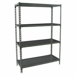 BAUHAUS Simonrack Simonclick Metallregal Super Plus L X B X H: 50 X 110 X 150 Cm, Traglast: 180 Kg/Boden, Anzahl Böden: 4 Stk., Stecken, Anthrazit