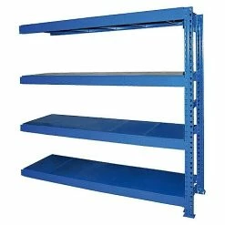 BAUHAUS Regalux Metall-Schwerlastregal Jumbo Anbauregal 60 X 200 X 200 Cm, Traglast: 600 Kg/Boden, Stecken