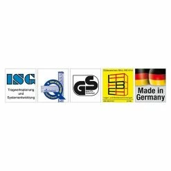 BAUHAUS Scholz System Regalpfosten Anbauelement Länge: 2.640 Mm, 2 Stk. -Werkstatteinrichtung store 12 422