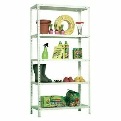 BAUHAUS Simonrack Comfort Metallregal L X B X H: 50 X 100 X 200 Cm, Traglast: 100 Kg/Boden, Anzahl Böden: 5 Stk., Schrauben, Weiß 8 BAUHAUS Simonrack Comfort Metallregal L X B X H: 50 X 100 X 200 Cm, Traglast: 100 Kg/Boden, Anzahl Böden: 5 Stk., Schrauben, Weiß -Werkstatteinrichtung store 12 433