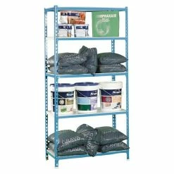 BAUHAUS Simonrack Simonclick Metallregal Mini L X B X H: 40 X 80 X 180 Cm, Traglast: 180 Kg/Boden, Anzahl Böden: 5 Stk., Stecken, Blau/Weiß 7 BAUHAUS Simonrack Simonclick Metallregal Mini L X B X H: 40 X 80 X 180 Cm, Traglast: 180 Kg/Boden, Anzahl Böden: 5 Stk., Stecken, Blau/Weiß -Werkstatteinrichtung store 12 439