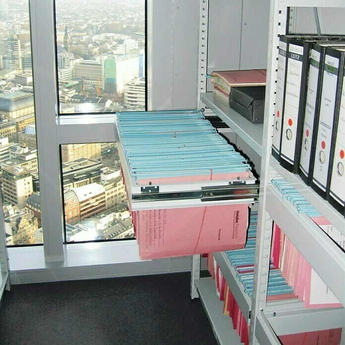 BAUHAUS Scholz System Metall-Registraturregal Anbauelement 430 X 810 X 1.920 Mm, Traglast: 100 Kg/Rahmen, Stecken 4 BAUHAUS Scholz System Metall-Registraturregal Anbauelement 430 X 810 X 1.920 Mm, Traglast: 100 Kg/Rahmen, Stecken – Bild 4