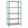 BAUHAUS Simonrack Simonclick Metallregal Super Plus L X B X H: 40 X 110 X 200 Cm, Traglast: 180 Kg/Boden, Anzahl Böden: 5 Stk., Stecken, Blau/Orange