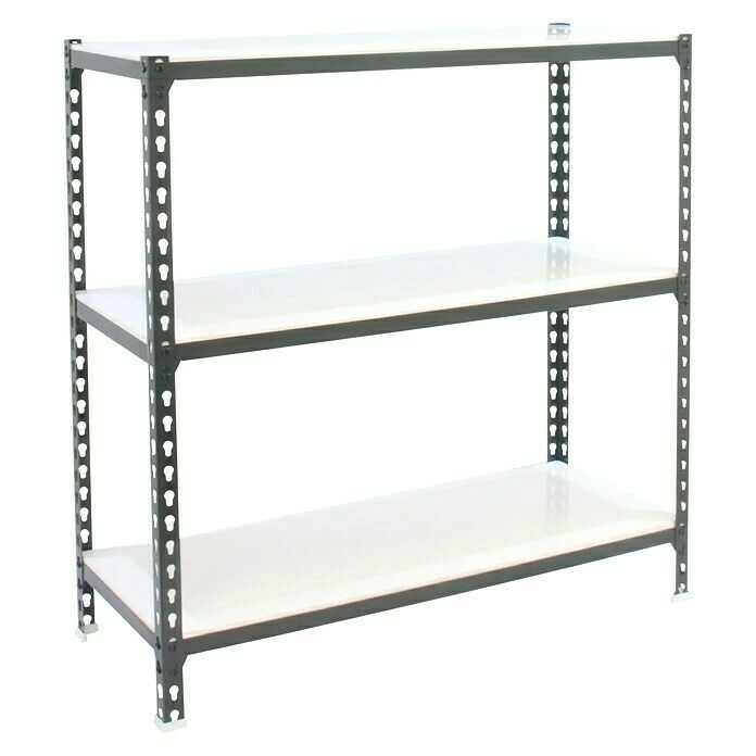 BAUHAUS Simonrack Simonclick Metallregal Mega L X B X H: 40 X 120 X 90 Cm, Traglast: 180 Kg/Boden, Anzahl Böden: 3 Stk., Stecken, Anthrazit/Weiß 1 BAUHAUS Simonrack Simonclick Metallregal Mega L X B X H: 40 X 120 X 90 Cm, Traglast: 180 Kg/Boden, Anzahl Böden: 3 Stk., Stecken, Anthrazit/Weiß
