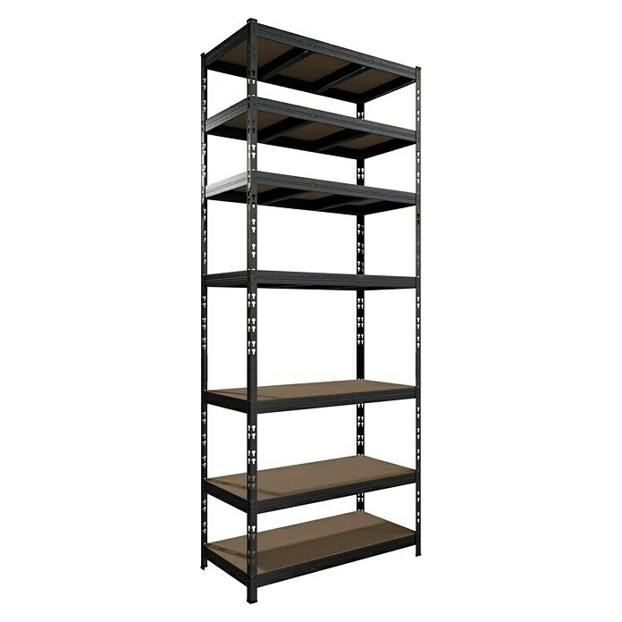 BAUHAUS Metall-Schwerlastregal B X T X H: 90 X 45 Cm X 226 Cm, Traglast: 200 Kg/Boden, Anzahl Böden: 7 Stk., Stecken, Anthrazit 1 BAUHAUS Metall-Schwerlastregal B X T X H: 90 X 45 Cm X 226 Cm, Traglast: 200 Kg/Boden, Anzahl Böden: 7 Stk., Stecken, Anthrazit