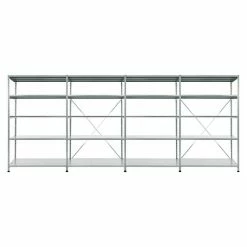 BAUHAUS Scholz Metall-Lagerregal SE Länge: 500 Mm, Breite: 4.080 Mm, Höhe: 1.920 Mm, Traglast: 170 Kg/Boden, Anzahl Böden: 5 Stk.