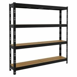 BAUHAUS Metall-Schwerlastregal MAXI-POKER L X B X H: 35 X 180 X 180 Cm, Traglast: 300 Kg/Boden, Anzahl Böden: 4 Stk., Stecken