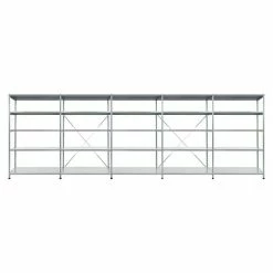 BAUHAUS Scholz Metall-Lagerregal SE Länge: 400 Mm, Breite: 5.090 Mm, Höhe: 1.920 Mm, Traglast: 140 Kg/Boden, Anzahl Böden: 5 Stk.