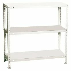 BAUHAUS Simonrack Simonclassic Metallregal Advantage L X B X H: 40 X 90 X 90 Cm, Traglast: 75 Kg/Boden, Anzahl Böden: 3 Stk., Schrauben, Weiß