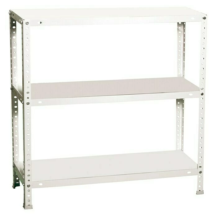 BAUHAUS Simonrack Simonclassic Metallregal Advantage L X B X H: 40 X 90 X 90 Cm, Traglast: 75 Kg/Boden, Anzahl Böden: 3 Stk., Schrauben, Weiß 1 BAUHAUS Simonrack Simonclassic Metallregal Advantage L X B X H: 40 X 90 X 90 Cm, Traglast: 75 Kg/Boden, Anzahl Böden: 3 Stk., Schrauben, Weiß