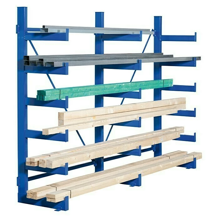 BAUHAUS Regalux Metall-Kragarmregal 63 X 270 X 200 Cm, Belastbarkeit: 200 Kg Pro Tragarm 3 BAUHAUS Regalux Metall-Kragarmregal 63 X 270 X 200 Cm, Belastbarkeit: 200 Kg Pro Tragarm – Bild 3