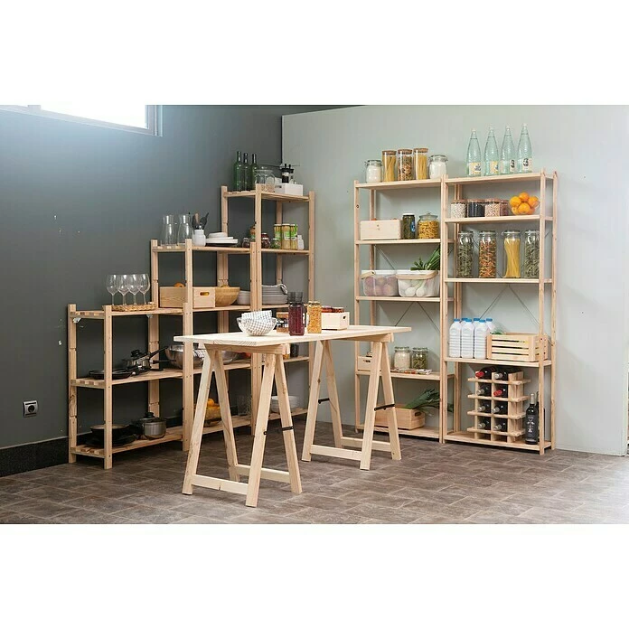 BAUHAUS Astigarraga Arbeitstisch Höhe: 76,8 Cm, Kiefer, Natur 2 BAUHAUS Astigarraga Arbeitstisch Höhe: 76,8 Cm, Kiefer, Natur – Bild 2