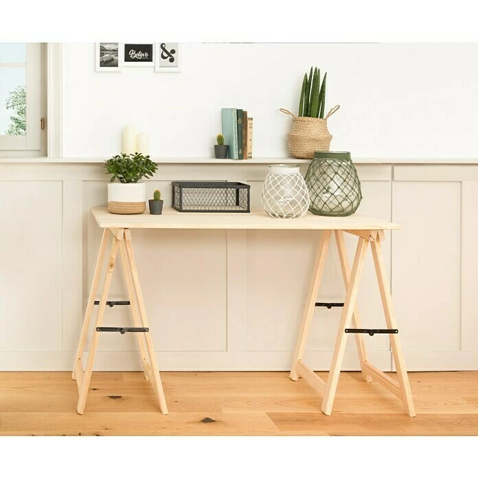 BAUHAUS Astigarraga Arbeitstisch Höhe: 76,8 Cm, Kiefer, Natur 4 BAUHAUS Astigarraga Arbeitstisch Höhe: 76,8 Cm, Kiefer, Natur – Bild 4