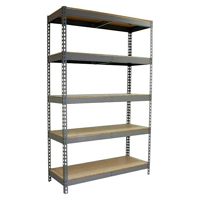 BAUHAUS Simonrack Ecoforte Metall-Schwerlastregal L X B X H: 45 X 150 X 250 Cm, Traglast: 400 Kg/Boden, Anzahl Böden: 5 Stk., Stecken, Grau 1 BAUHAUS Simonrack Ecoforte Metall-Schwerlastregal L X B X H: 45 X 150 X 250 Cm, Traglast: 400 Kg/Boden, Anzahl Böden: 5 Stk., Stecken, Grau
