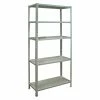 BAUHAUS Simonrack Simonclick Metallregal L X B X H: 30 X 80 X 180 Cm, Traglast: 150 Kg/Boden, Anzahl Böden: 5 Stk., Stecken, Grau