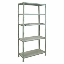 BAUHAUS Simonrack Simonclick Metallregal L X B X H: 30 X 80 X 180 Cm, Traglast: 150 Kg/Boden, Anzahl Böden: 5 Stk., Stecken, Grau