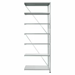 BAUHAUS Scholz Metall-Lagerregal Anbauelement Länge: 1.000 Mm, Breite: 810 Mm, Höhe: 2.640 Mm, Traglast: 360 Kg/Boden, Anzahl Böden: 7 Stk.