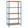 BAUHAUS Simonrack Simonclick Metallregal Plus L X B X H: 50 X 100 X 200 Cm, Traglast: 180 Kg/Boden, Anzahl Böden: 5 Stk., Stecken, Blau/Orange