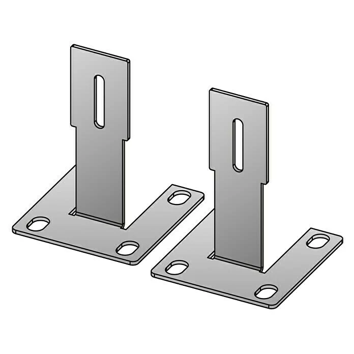 BAUHAUS Scholz System Stahlfuß-Set 2 Stk., Stahl 1 BAUHAUS Scholz System Stahlfuß-Set 2 Stk., Stahl
