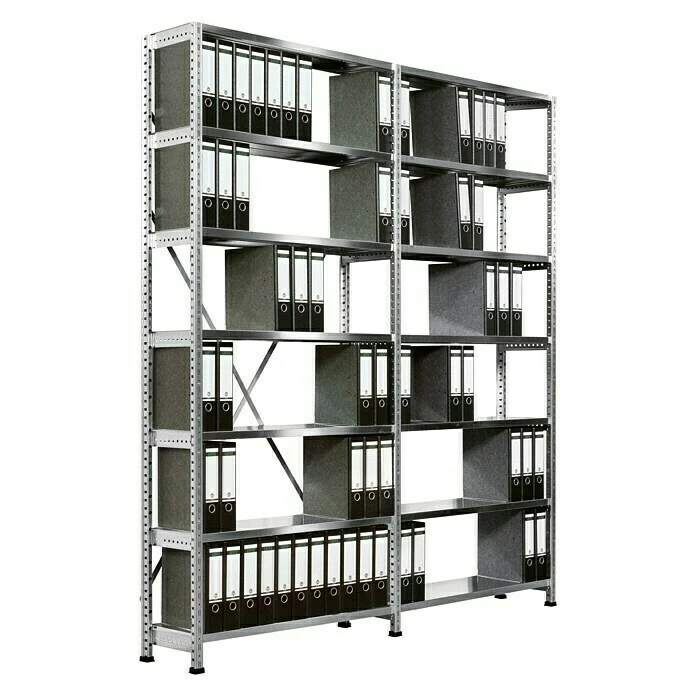 BAUHAUS Scholz Aktenregal Anbauelement Länge: 810 Mm, Breite: 300 Mm, Höhe: 2.280 Mm, Traglast: 100 Kg/Boden, Anzahl Böden: 7 Stk. 5 BAUHAUS Scholz Aktenregal Anbauelement Länge: 810 Mm, Breite: 300 Mm, Höhe: 2.280 Mm, Traglast: 100 Kg/Boden, Anzahl Böden: 7 Stk. – Bild 5