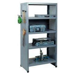 BAUHAUS Küpper Metallregal L X B X H: 53 X 91 X 180 Cm, Traglast: 75 Kg/Boden