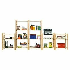 BAUHAUS Regalux Holzregal Grundelement Simple 40 X 75 X 170 Cm, Traglast: 45 Kg/Boden, Holz -Werkstatteinrichtung store 12 75