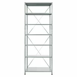 BAUHAUS Scholz Metall-Lagerregal Grundelement Länge: 600 Mm, Breite: 850 Mm, Höhe: 2.640 Mm, Traglast: 260 Kg/Boden, Anzahl Böden: 7 Stk.