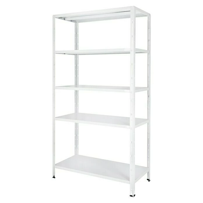 BAUHAUS Regalux Metallregal L X B X H: 45 X 100 X 188 Cm, Traglast: 65 Kg/Boden, Weiß 1 BAUHAUS Regalux Metallregal L X B X H: 45 X 100 X 188 Cm, Traglast: 65 Kg/Boden, Weiß