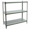 BAUHAUS Simonrack Simonclick Metallregal Mega L X B X H: 50 X 120 X 90 Cm, Traglast: 180 Kg/Boden, Anzahl Böden: 3 Stk., Stecken, Anthrazit/Silber