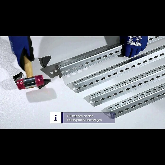 BAUHAUS TKT Metallregal L X B X H: 30 X 225 X 150 Cm, Traglast: 30 Kg/Boden, Anzahl Böden: 11 Stk., Schrauben, Weiß 3 BAUHAUS TKT Metallregal L X B X H: 30 X 225 X 150 Cm, Traglast: 30 Kg/Boden, Anzahl Böden: 11 Stk., Schrauben, Weiß – Bild 3