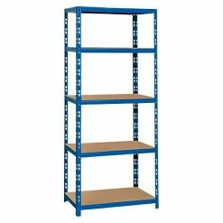 BAUHAUS Regalux Metall-Schwerlastregal M L X B X H: 50 X 60 X 180 Cm, Traglast: 290 Kg/Boden, Anzahl Böden: 5 Stk., Stecken, Blau