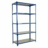 BAUHAUS Simonrack Simonclick Metallregal Super Plus L X B X H: 40 X 110 X 200 Cm, Traglast: 180 Kg/Boden, Anzahl Böden: 5 Stk., Stecken, Blau