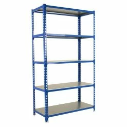 BAUHAUS Simonrack Simonclick Metallregal Super Plus L X B X H: 40 X 110 X 200 Cm, Traglast: 180 Kg/Boden, Anzahl Böden: 5 Stk., Stecken, Blau