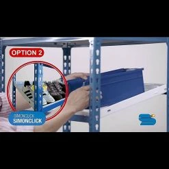 BAUHAUS Simonrack Simonclick Metallregal Plus L X B X H: 50 X 100 X 200 Cm, Traglast: 180 Kg/Boden, Anzahl Böden: 5 Stk., Stecken, Grau 7 BAUHAUS Simonrack Simonclick Metallregal Plus L X B X H: 50 X 100 X 200 Cm, Traglast: 180 Kg/Boden, Anzahl Böden: 5 Stk., Stecken, Grau -Werkstatteinrichtung store 12 916