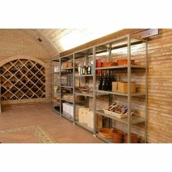 BAUHAUS Simonrack Simonclassic Metallregal Advantage L X B X H: 40 X 90 X 180 Cm, Traglast: 75 Kg/Boden, Anzahl Böden: 5 Stk., Schrauben, Grau -Werkstatteinrichtung store 12 930