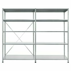 BAUHAUS Scholz Metall-Lagerregal SE Länge: 500 Mm, Breite: 2.060 Mm, Höhe: 1.920 Mm, Traglast: 170 Kg/Boden, Anzahl Böden: 5 Stk.