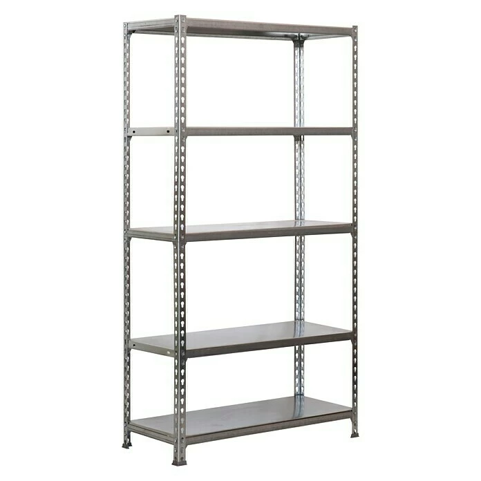 BAUHAUS Simonrack Simonclick Metallregal Mini L X B X H: 30 X 80 X 180 Cm, Traglast: 180 Kg/Boden, Anzahl Böden: 5 Stk., Stecken, Silber 1 BAUHAUS Simonrack Simonclick Metallregal Mini L X B X H: 30 X 80 X 180 Cm, Traglast: 180 Kg/Boden, Anzahl Böden: 5 Stk., Stecken, Silber